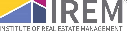Logo of the Institute of Real Estate Management (IREM) with the text "IREM" written in bold
